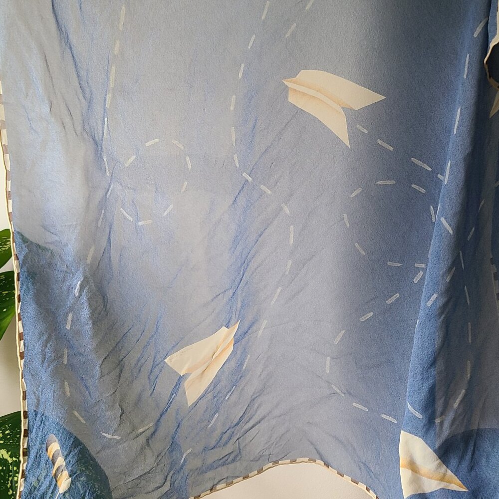 Large Bulgari silk scarf by Davide Pizzigoni